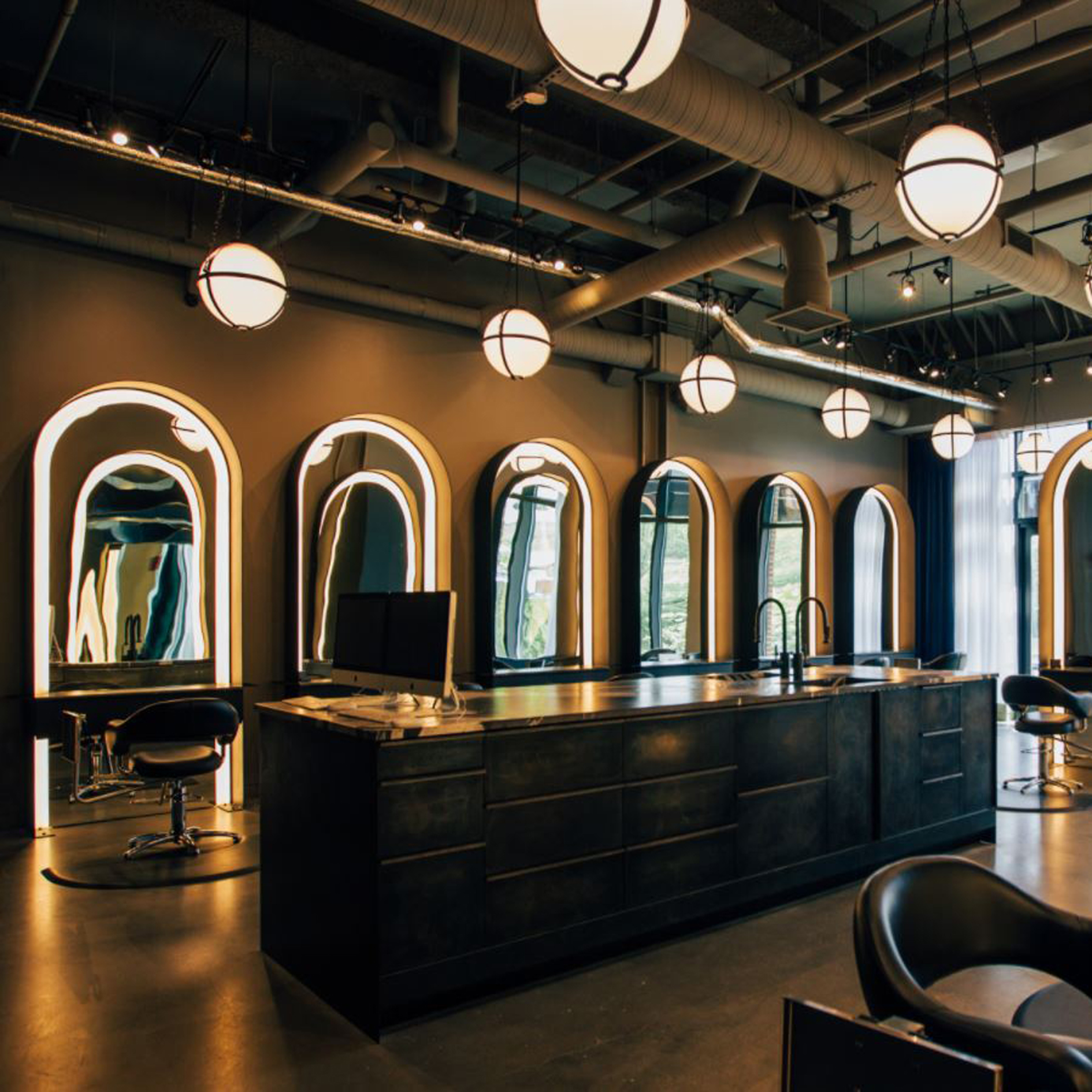 Industrial Modern Style hair salon